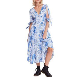 Free People, Forever Always Midi Dress, Neutral Combo, Size 6, NWT